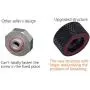 Newace Aluminum Welding Hood Fasteners Pipeliner Helmet Accessories Headgear Replacement Parts Screws 1 Pair(Black)