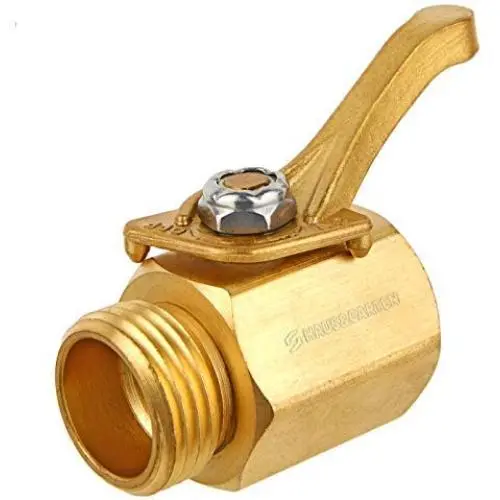 Haus & Garten Heavy-Duty Brass Shut Off Valve Haus & Garten Heavy-Duty Brass Shut Off Valve