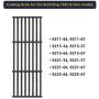 DcYourHome Cooking Grates for Broil King Baron 320, 340, 420, 440, 490, Matte Cast Iron Cooking Grid Replacement for Huntington 2122-64 2122-67 6020-54 6020-57, Broil-Mate Gas Grills 4 Pack