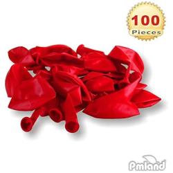 PMLAND 100 Pieces Red Latex Party Balloons 12 Inches