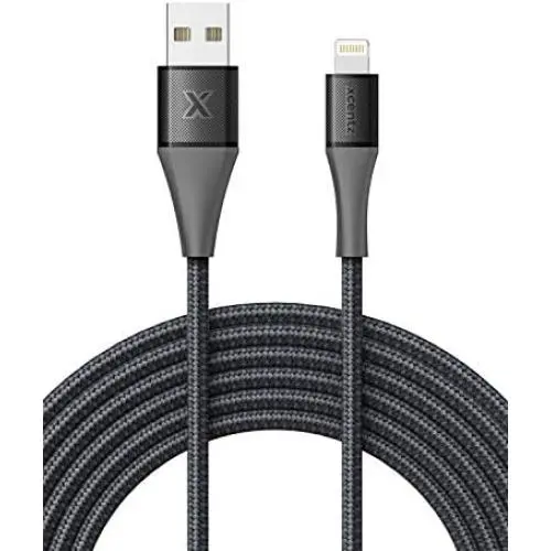 Xcentz Lightning Cable 3ft, MFi Certified iPhone Charger, Braided Nylon Fast Charging iPhone Cable with Premium Metal Connector for iPhone 11/11 Pro/X/XS/XR/XS Max/8, iPad Mini/Air, Black Xcentz Lightning Cable 3ft, MFi Certified iPhone Charger, Braided Nylon Fast Charging iPhone Cable with Premium Metal Connector for iPhone 11/11 Pro/X/XS/XR/XS Max/8, iPad Mini/Air, Black