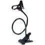 ITART Plastic Flexible Long Arms Gooseneck Clip Clamp Stand Universal Cell Phone Holder - Black ITART Plastic Flexible Long Arms Gooseneck Clip Clamp Stand Universal Cell Phone Holder - Black