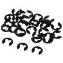 Flameer 30pcs 02037 Metal E-Clip φ2.5 2.5mm for HSP 1/10 RC Vehicle Toys Spare Parts