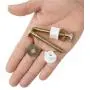 Jwodo Toilet Seat Screws, Universal Toilet Seat Hinge Bolts and Screw, with Heavy Duty Steel Toilet Seat Hinge Bolts, Plastic Nuts and Metal Washers, Replacement Parts for Top Mount Toilet Seat Hinges