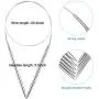 12 Pieces Stainless Steel Circular Knitting Needles Set 32 Inch Crochet Needles Yarn Needles for Any Weave Yarn Projects, 12 Sizes 12 Pieces Stainless Steel Circular Knitting Needles Set 32 Inch Crochet Needles Yarn Needles for Any Weave Yarn Projects, 12 Sizes