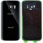 CELL4LESS Compatible Back Glass Cover Back Door w/Installed Camera Lens, Custom Removal Tool & Installed Adhesive Replacement for Samsung Galaxy S7 - All Models G930 - OEM Replacement (Black)
