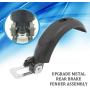 HONUTIGE Electric Scooter Mudapron Brake Parts, Upgrade Metal Rear Fenders Mudapron Brake Assembly Replacement for Ninebot for Segway ES1 ES2 ES3 ES4 Scooter