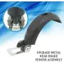 Yooha Electric Scooter Mudapron Brake Parts, Upgrade Metal Rear Fender Mudapron Brake Assembly Replacement for Ninebot for Segway ES1 ES2 ES3 ES4 Scooter(As Shown) Yooha Electric Scooter Mudapron Brake Parts, Upgrade Metal Rear Fender Mudapron Brake Assembly Replacement for Ninebot for Segway ES1 ES2 ES3 ES4 Scooter(As Shown)