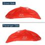 Hooke Road Rear Inner Fender Liners Compatible with Jeep Wrangler JK & Unlimited 2007-2018 (Bright Red)