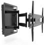 Kanto R500 Recessed In-Wall Full Motion Articulating TV Mount for 46-inch to 80-inch TVs | Ultra Low Profile | Swivel and Tilt Capable | Cable Management for Clean Setup