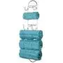 mDesign Wall Mount Metal Wire Towel Storage Shelf Organizer Rack Holder with 6 Compartments, Shelves for Bathroom Towels - Chrome mDesign Wall Mount Metal Wire Towel Storage Shelf Organizer Rack Holder with 6 Compartments, Shelves for Bathroom Towels - Chrome