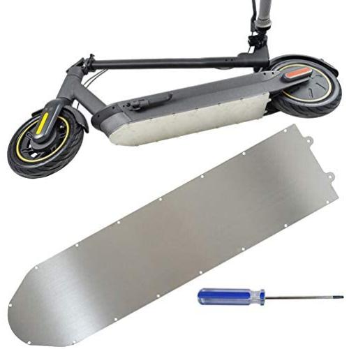 Kuinayouyi Electric Scooter Chassis Aluminum Metal Guard Plate Armor Battery Bottom Cover for Ninebot Max G30