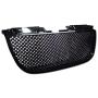 R&L Racing Black Finished Front Grill Sport Mesh Hood Bumper Grille Cover Compatible With 2007-2012 for GMC Yukon/Yukon XL/Yukon Denali/Yukon XL Denali