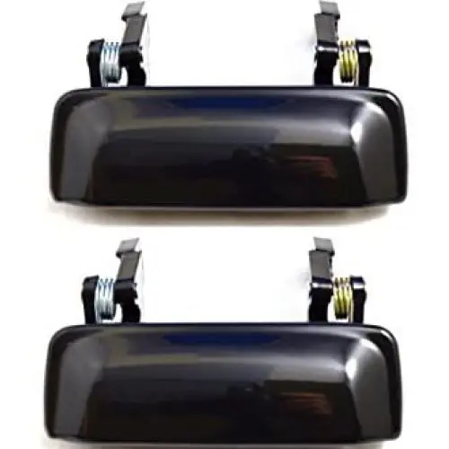 PT Auto Warehouse FO-3545ZS-DP - Outside Exterior Outer Door Handle, Zinc Metal, Smooth Black - Left/Right Pair