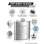 Top Shelf Flasks Personalized Custom Engraved 6oz Stainless Steel Flasks for Weddings, True Metal Etching Lasts a Lifetime, 6PK Top Shelf Flasks Personalized Custom Engraved 6oz Stainless Steel Flasks for Weddings, True Metal Etching Lasts a Lifetime, 6PK