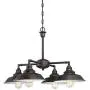 Westinghouse Lighting 6343300 Iron Hill Four-Light Indoor Convertible Chandelier/Semi-Flush Ceiling Fixture, Finish with Highlights and Metal Shades, Oil Rubbed Bronze/White Westinghouse Lighting 6343300 Iron Hill Four-Light Indoor Convertible Chandelier/Semi-Flush Ceiling Fixture, Finish with Highlights and Metal Shades, Oil Rubbed Bronze/White