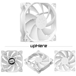 uphere 120mm White Case Fan Long Life for PC Computer Case Cooling 3-Pack(12WT3-3)