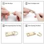 Zipper Pulls #5#3 8PCS - 4 Colors Metal Zipper Fixer Repair Replacement Pullers Metal-Plated Kits Zipper Sliders Zipper Pullers for Backpack Suitcase Jacket Bags Coat by FENGWANGLI