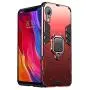 iPhone XR Case, Heavy Duty Shockproof Phone Cover with Magnetic Car Mount Metal Ring Kickstand for Apple iPhone XR 6.1inch - Red iPhone XR Case, Heavy Duty Shockproof Phone Cover with Magnetic Car Mount Metal Ring Kickstand for Apple iPhone XR 6.1inch - Red
