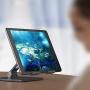 Ipad Stand Aluminum Metal Tablet Holder for Desk Angle Height Adjustable Ipad Holder for IPad Pro 9.7, 10.5, 12.9 Air Mini 4 3 2, Kindle, Nexus,Tablet Stand Gray