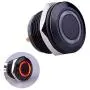 Ulincos Momentary Push Button Switch U19D1 1NO SPST Black Metal Shell with Red LED Ring Suitable for 19mm 3/4'' Mounting Hole Pack with a Resistor (Red) Ulincos Momentary Push Button Switch U19D1 1NO SPST Black Metal Shell with Red LED Ring Suitable for 19mm 3/4'' Mounting Hole Pack with a Resistor (Red)