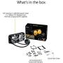 ASUS TUF Gaming LC 240 RGB All-in-one Liquid CPU Cooler (Aura Sync,TUF 120mm RGB Radiator Fans with Fan Blade Groove Design)
