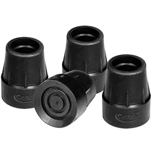 Carex Quad Cane Tips, Black, 5/8'', 0.02 Pound Carex Quad Cane Tips, Black, 5/8'', 0.02 Pound