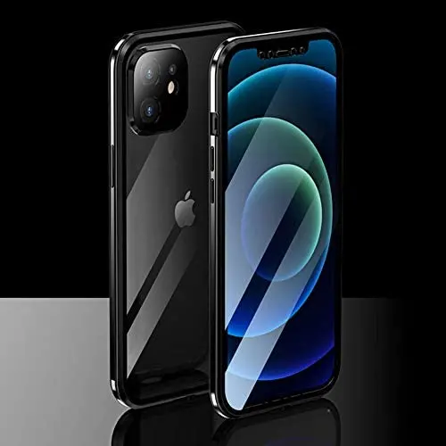 Case for iPhone 12 Mini with Screen Protector Magnetic 360 Degree Full Body Protective CeeDoo Cover Built in Camera Protector, (5.4''- Black)