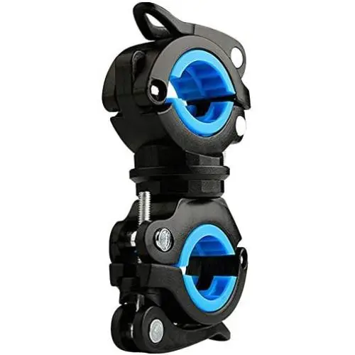 Bicycle Flashlight lamp Holder Fixing Frame 360 Degree rotatable Universal Bicycle Flashlight clamp, Bicycle Handlebar/Front and Rear Wheel rods/Front Light Frame Flashlight Bracket Bicycle Flashlight lamp Holder Fixing Frame 360 Degree rotatable Universal Bicycle Flashlight clamp, Bicycle Handlebar/Front and Rear Wheel rods/Front Light Frame Flashlight Bracket