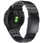 YOOSIDE for Fenix 5X/Fenix 6X QuickFit Watch Band,26mm Metal Stainless Steel Wristband Strap with Security Buckle for Garmin Fenix 5X/5X Plus,Fenix 6X Pro/Sapphire,Fenix 3,Quatix 3,Tactix Bravo,Black