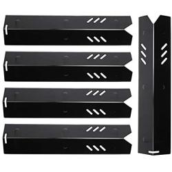 BBQ funland Replacement Part for Uniflame GBC1059WB, Backyard BY13-101-001-13, DynaGlo, Better Home&Garden Grill, 15 inch Porcelain Steel Heat Plate Shield Tent Flame Tamer Burner Cover, 5-Pack