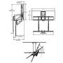 MantelMount MM700 Pro Fireplace TV Mount Pull Down Bracket for 50''-90'' & 25-115 lb Televisions Above Mantel
