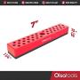 Olsa Tools Hex Bit Organizer with Strong Magnetic Base | Magnetic Hex Bit Organizer for Your Specialty, Drill or Tamper Bits (Red) | Magnetic Bit Holder | Hex Holder | Professional Grade