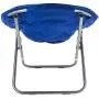 Urban Shop Super Soft Faux Fur Saucer Chair with Folding Metal Frame, Navy Urban Shop Super Soft Faux Fur Saucer Chair with Folding Metal Frame, Navy