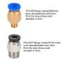 Aokin 3 Pcs Bowden PTFE Tubing (1m/Pcs) for 1.75mm Filament with 4 Pcs PC4-M6 Fittings and 4 Pcs PC4-M10 Pneumatic Fittings for Creality Ender 3/3 Pro/5/CR-10/10S 3D Printer, etc.