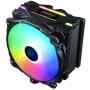 Enermax ETS-F40 Addressable RGB CPU Air Cooler, AMD AM4/Intel LGA 1200/1151, 4 Direct Contact Heat Pipes, 140mm PWM Fan, 200W+ TDP, 5V 3-PIN ARGB, Black (ETS-F40-BK-ARGB)