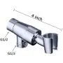 100% Metal Shower Head Holder for Hand Held Showerhead, Adjustable Bracket Holder, Shower arm Adapter, Universal Shower Arm Mount,Chrome Finish 100% Metal Shower Head Holder for Hand Held Showerhead, Adjustable Bracket Holder, Shower arm Adapter, Universal Shower Arm Mount,Chrome Finish