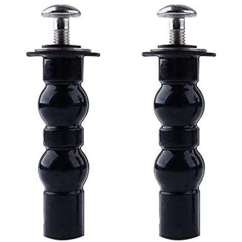 Toilet Seat Hinge Screw Compatible with TOTO Toilet, Expanding Rubber Bolt Top Nuts Set for Top Mount Toilet Seat Tightening Kit Replacement,Toilet Seat Blind Hole Fixing Kit for TOTO Toilets,2 Pack