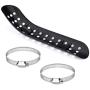 Cobella Universal Motorcycle Exhaust Heat Shield Black Metal Heel Guard Exhaust Muffler Pipe Cover for Automotive, Motorcycle Motorbike
