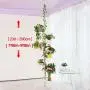 BAOYOUNI 7-Layer Indoor Plant Stands Spring Tension Pole Metal Flower Display Rack Space Saver Corner Floral Pot Hanger Shelf, Ivory BAOYOUNI 7-Layer Indoor Plant Stands Spring Tension Pole Metal Flower Display Rack Space Saver Corner Floral Pot Hanger Shelf, Ivory
