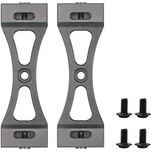 DAPENGNIAO 2Pcs Metal Bracket Suitable for Wpl B1 B14 B16 B24 C14 C24 B36 Mn D90 D91 Rc Car Upgrade Metal DIY Parts Kit Accessories (Color : Titanium)
