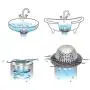 LEKEYE Drain Hair Catcher/Bathtub Drain Cover/Drain Protector for Pop-Up & Regular Drains(Patented Product) LEKEYE Drain Hair Catcher/Bathtub Drain Cover/Drain Protector for Pop-Up & Regular Drains(Patented Product)