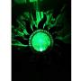 Unido Solar Powered Metal Sunray Garden Stake with Color Changing LED Light and Mosaic Glass Crackle Ball