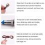 smseace 2PCS Yellow DC/AC12V-24V Energy Saving 5/16‘’ Indicator Light Mounting Hole 8mm with 1M Cable Length Metal Waterproof LED Indicator Light DQ-8-Y-1M