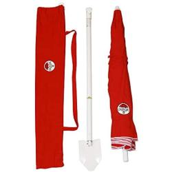 dig-git Beach Umbrella w/Integrated Anchor - Red