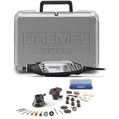 Dremel 3000-2/28 Variable Speed Rotary Tool Kit- 1 Attachments & 28 Accessories- Grinder, Sander, Polisher, Router, and Engraver- Perfect for Routing, Metal Cutting, Wood Carving, and Polishing