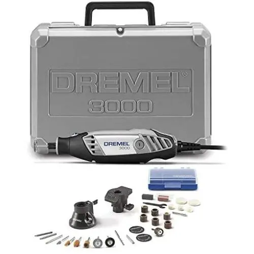 Dremel 3000-2/28 Variable Speed Rotary Tool Kit- 1 Attachments & 28 Accessories- Grinder, Sander, Polisher, Router, and Engraver- Perfect for Routing, Metal Cutting, Wood Carving, and Polishing Dremel 3000-2/28 Variable Speed Rotary Tool Kit- 1 Attachments & 28 Accessories- Grinder, Sander, Polisher, Router, and Engraver- Perfect for Routing, Metal Cutting, Wood Carving, and Polishing