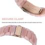 V-MORO Resin Strap Compatible with Series 6 Apple Watch Band 40mm 38mm Women with Rose Gold Stainless Steel Buckle Fashion Replacement for iWatch Series SE/5/4/3/2/1 Pink 38mm 40mm