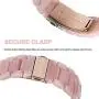 V-MORO Resin Strap Compatible with Series 6 Apple Watch Band 40mm 38mm Women with Rose Gold Stainless Steel Buckle Fashion Replacement for iWatch Series SE/5/4/3/2/1 Pink 38mm 40mm
