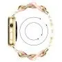 ANCOOL Compatible with Apple Watch Link Bracelet Series 6 Band Women Men, Stainless Steel Metal Link Wristband Replacement for Apple Watch Series 6 5 4 3 2 1